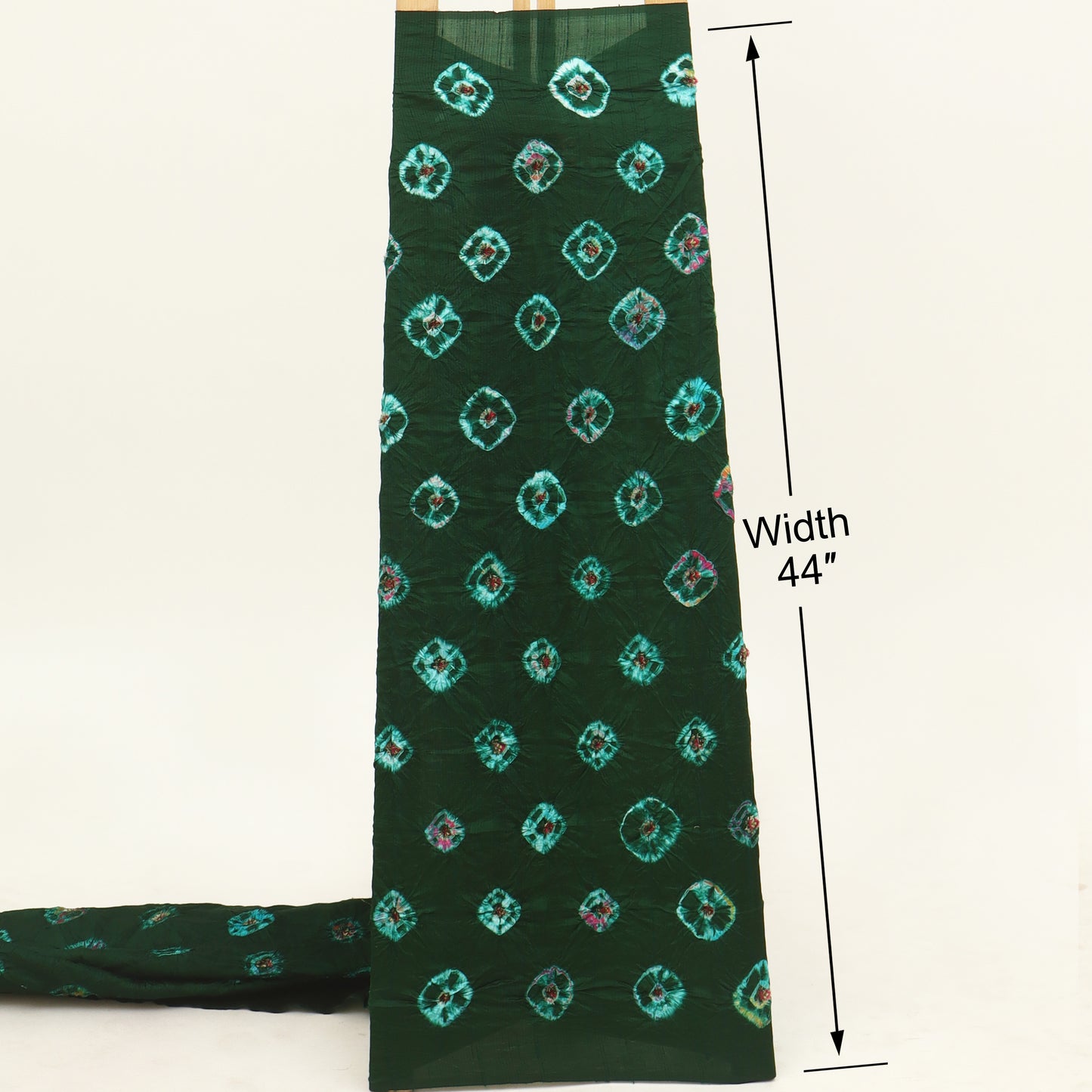 Pure Bandhani Meena Brocade Fabric