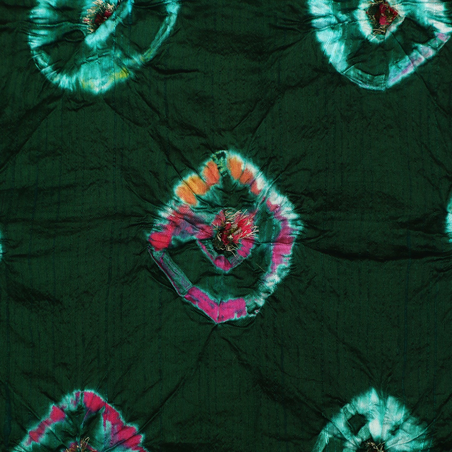 Pure Bandhani Meena Brocade Fabric