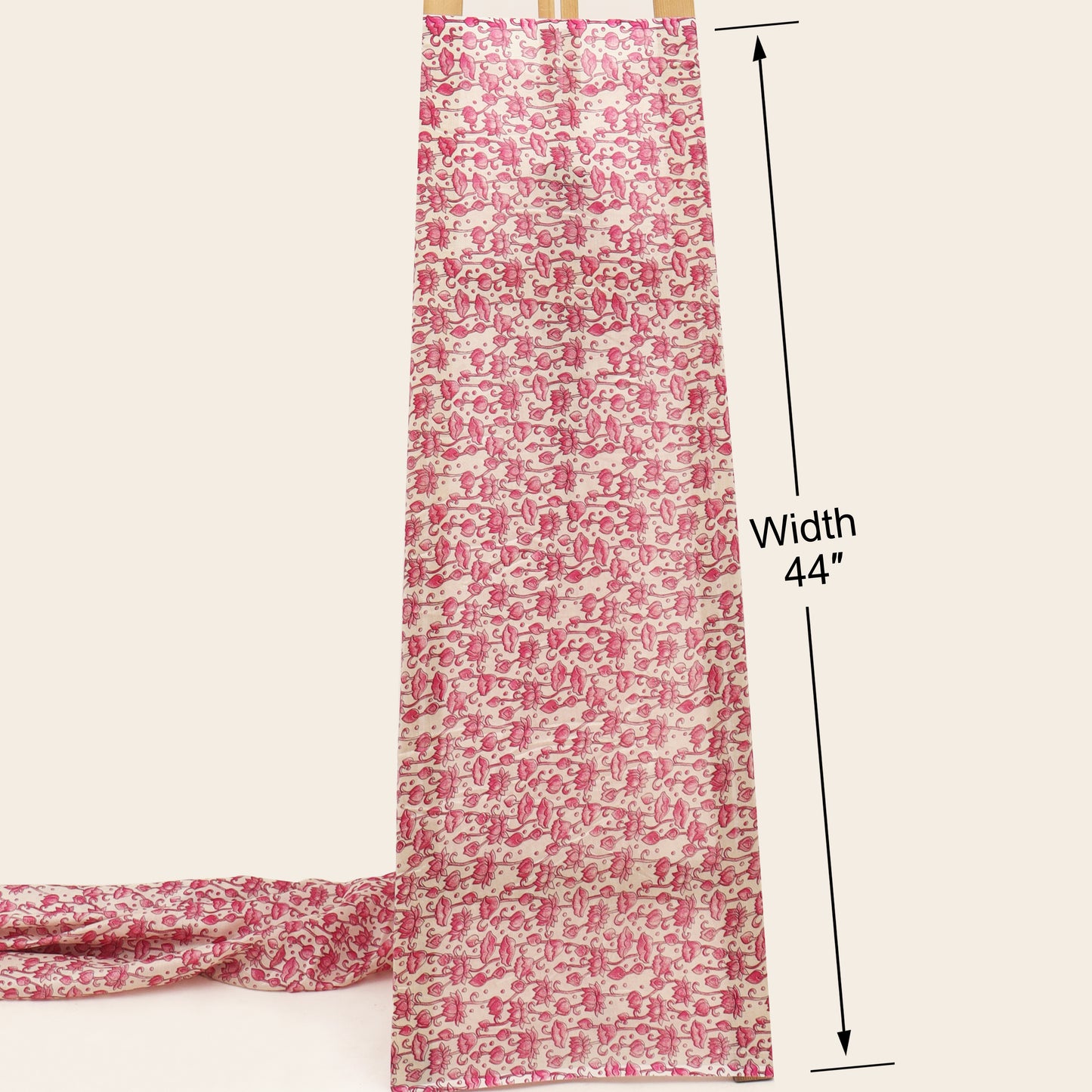Chanderi Floral Print Fabric