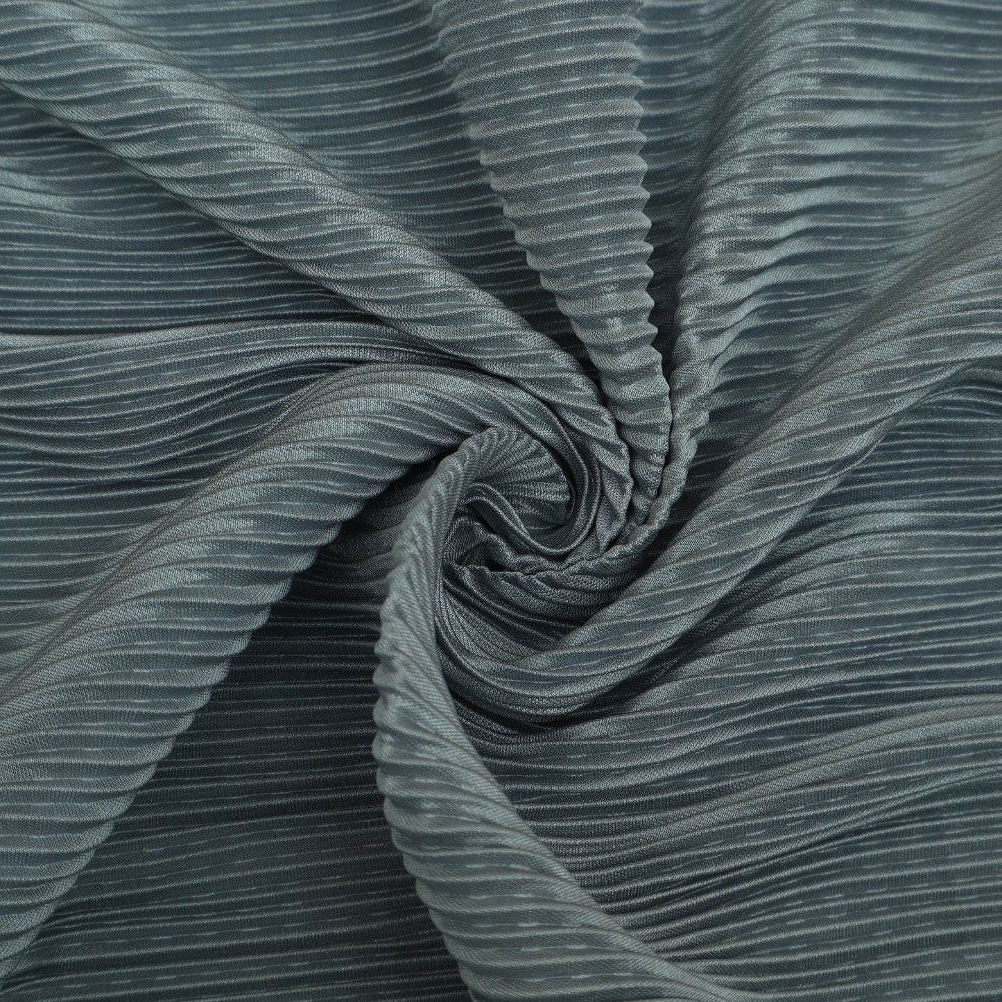 Grey Color Crush Satin Plain Fabric