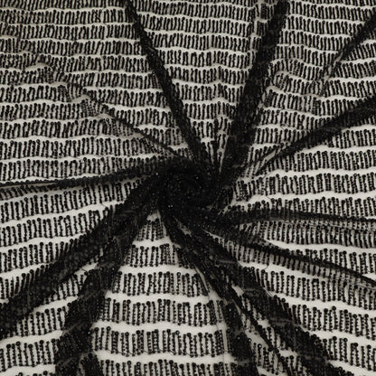 Net Sequins Embroidery Fabric