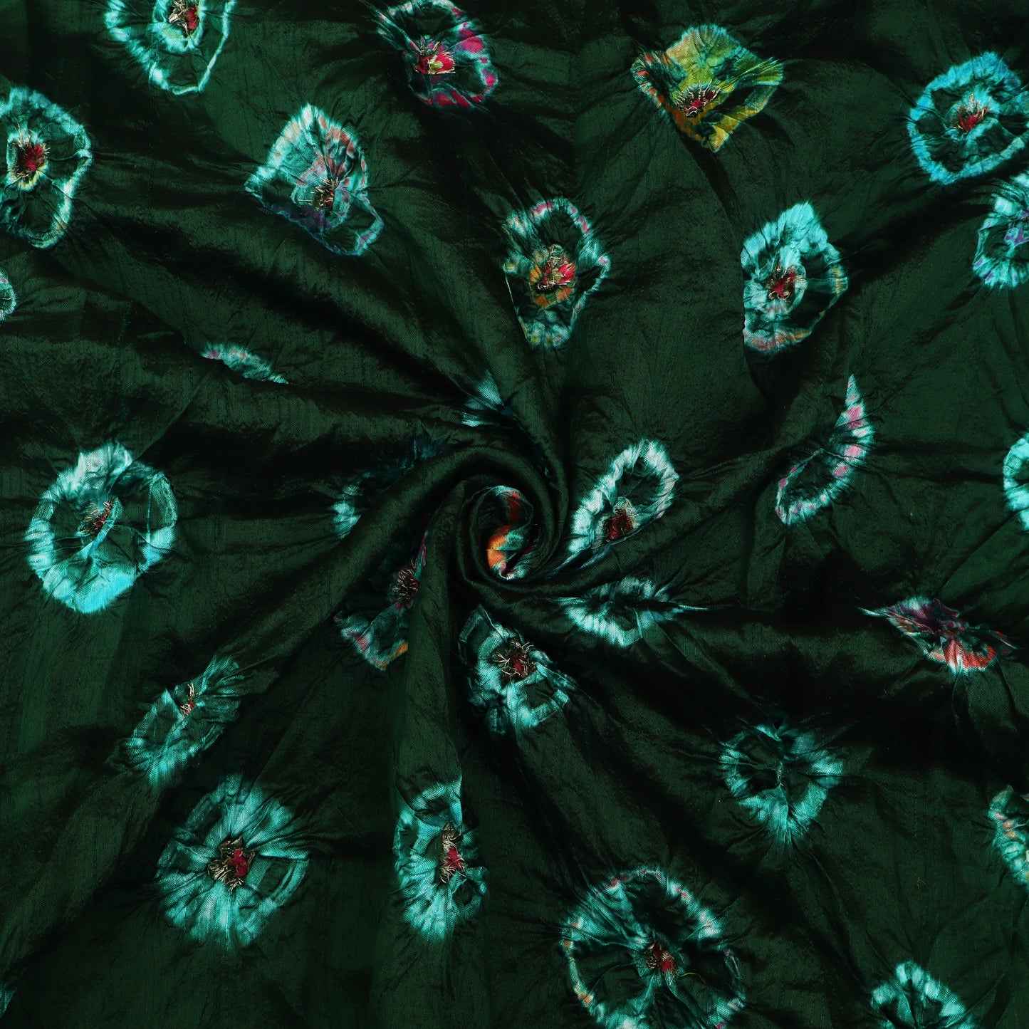 Pure Bandhani Meena Brocade Fabric