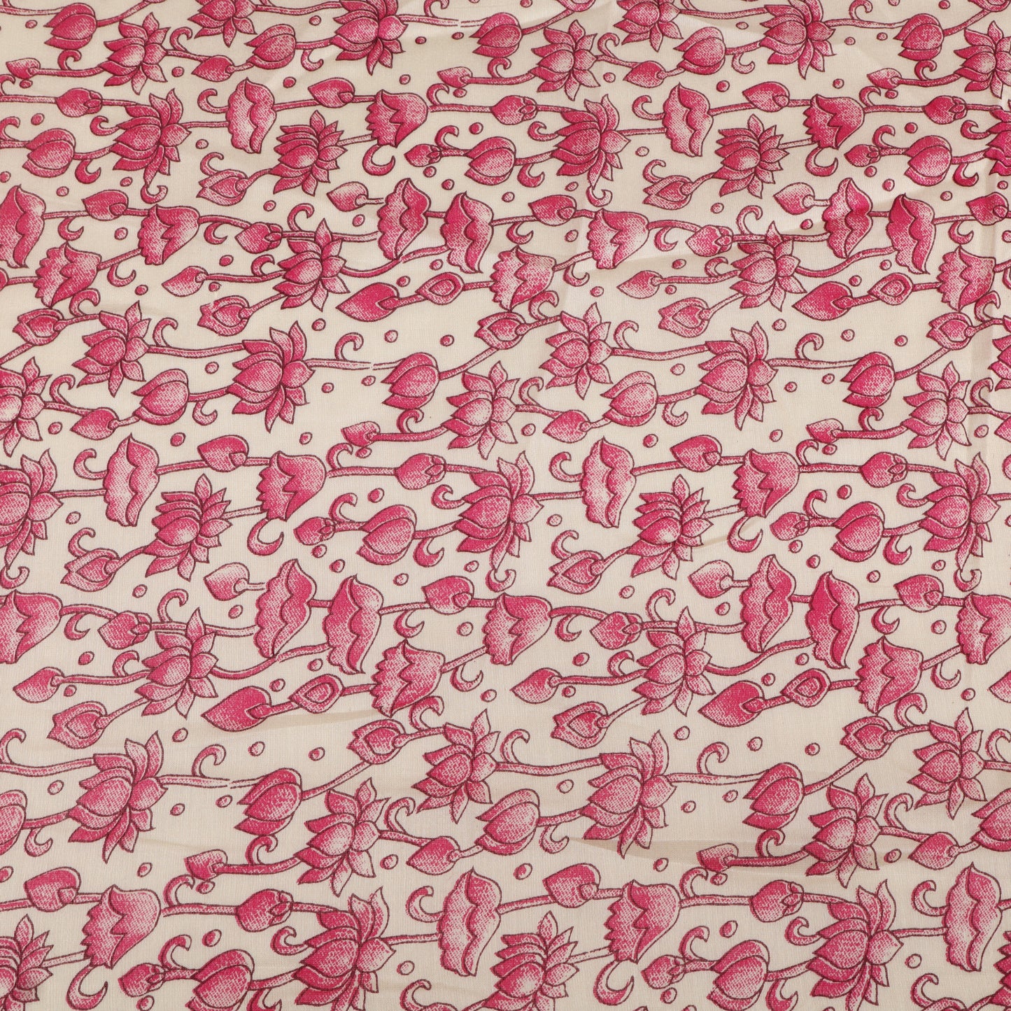 Chanderi Floral Print Fabric