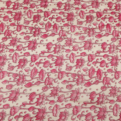 Chanderi Floral Print Fabric