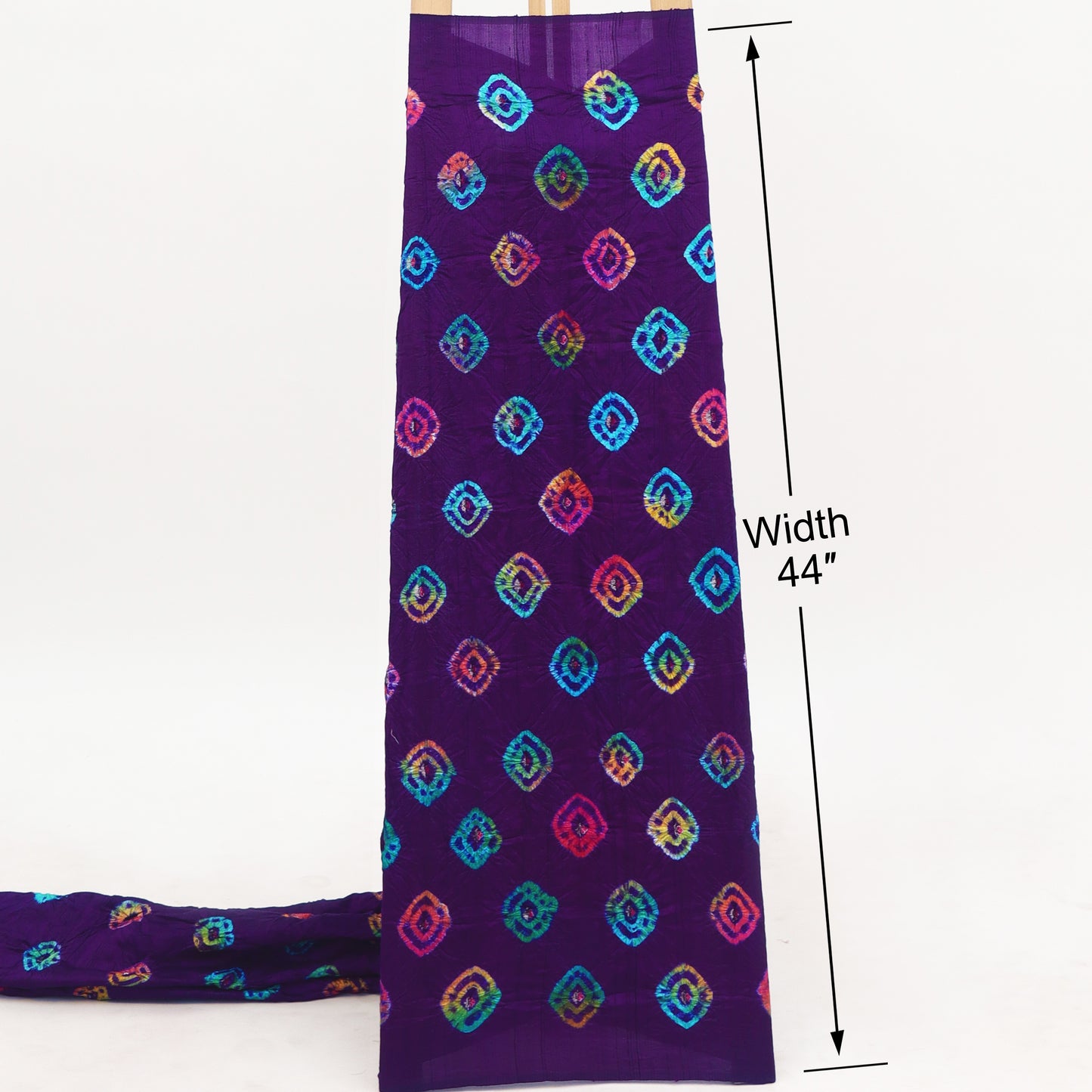 Pure Bandhani Meena Brocade Fabric