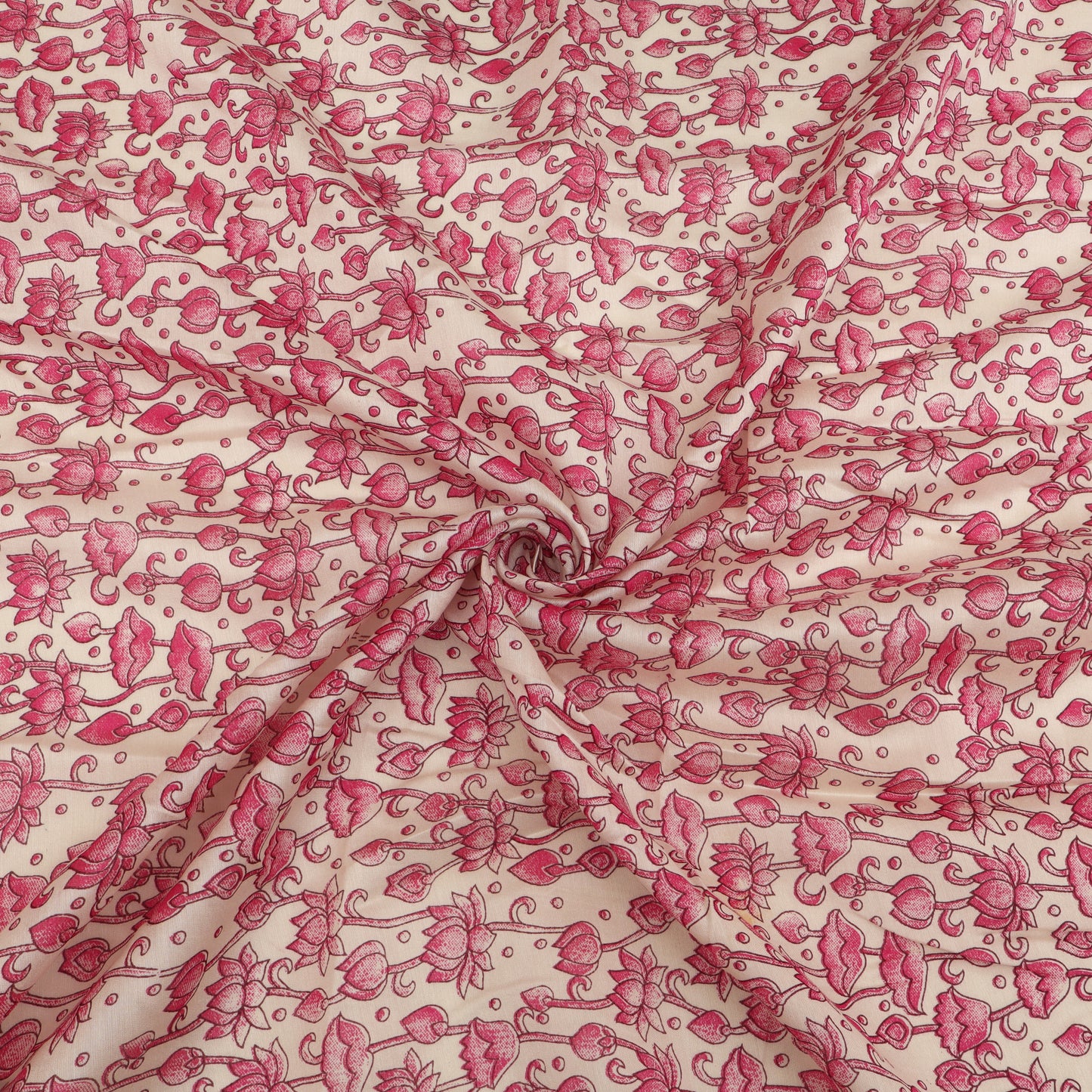 Chanderi Floral Print Fabric