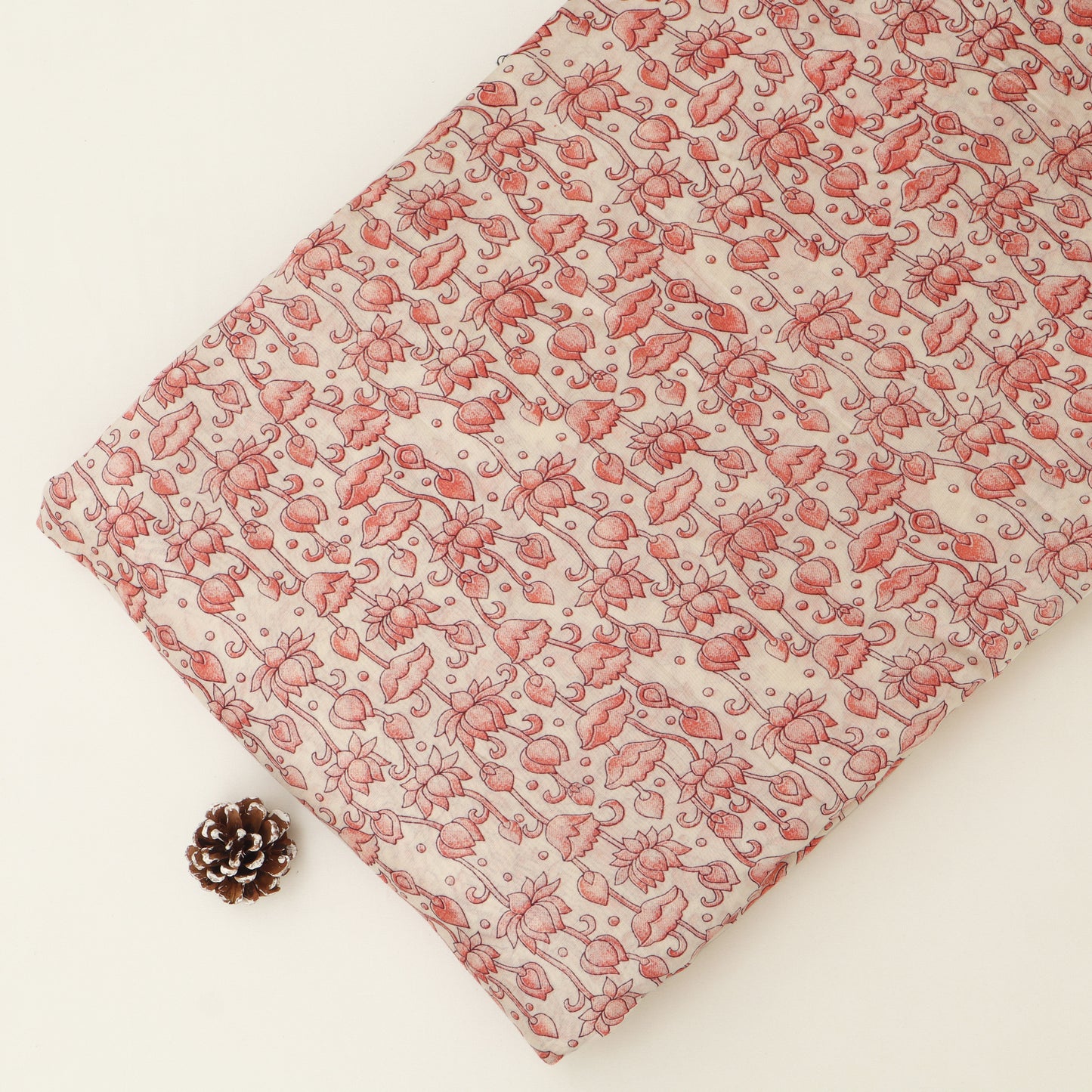 Chanderi Floral Print Fabric