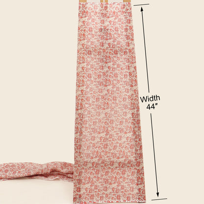 Chanderi Floral Print Fabric