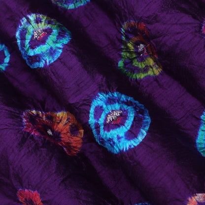 Pure Bandhani Meena Brocade Fabric