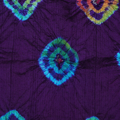 Pure Bandhani Meena Brocade Fabric