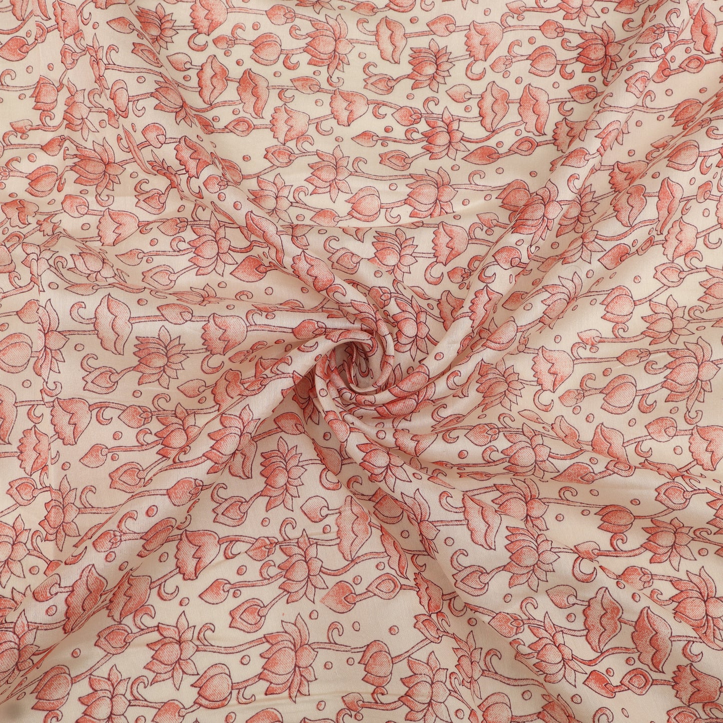 Chanderi Floral Print Fabric