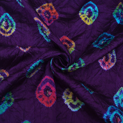 Pure Bandhani Meena Brocade Fabric