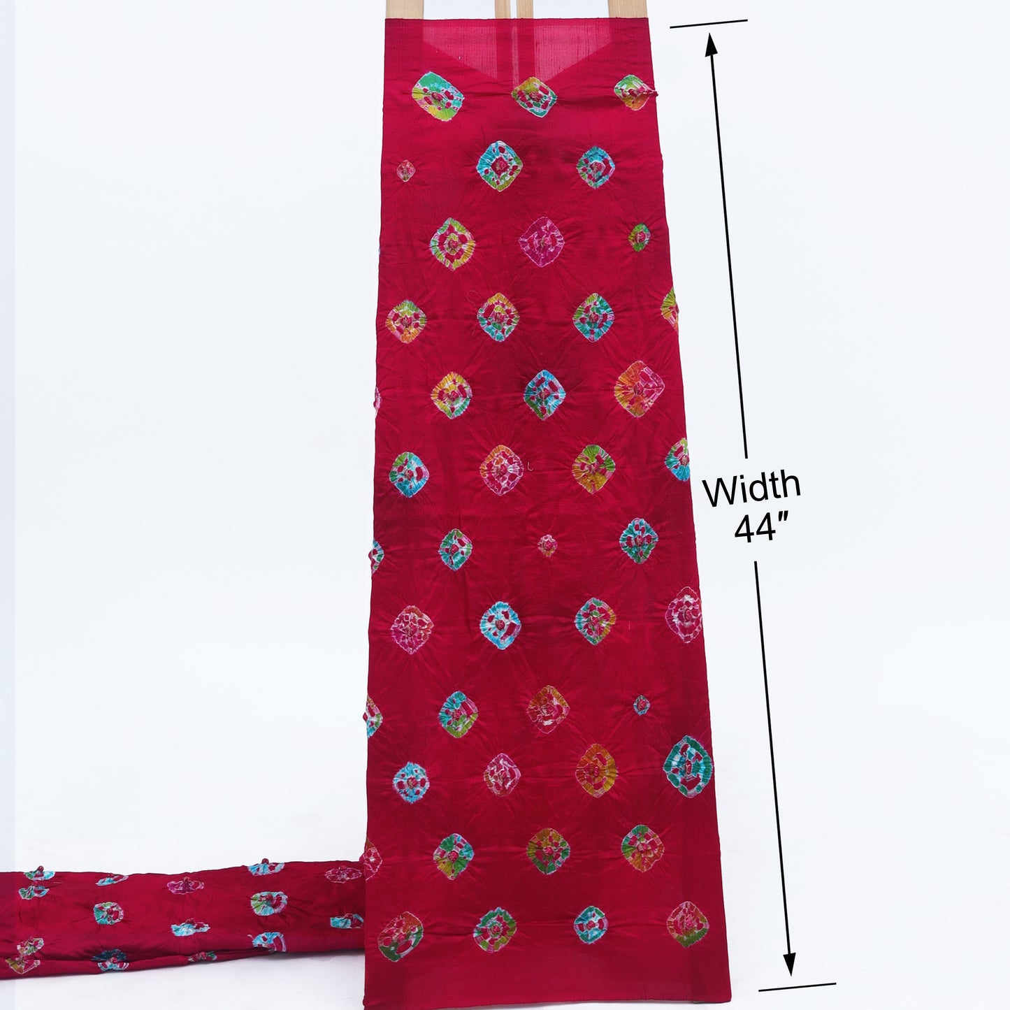 Pure Bandhani Meena Brocade Fabric