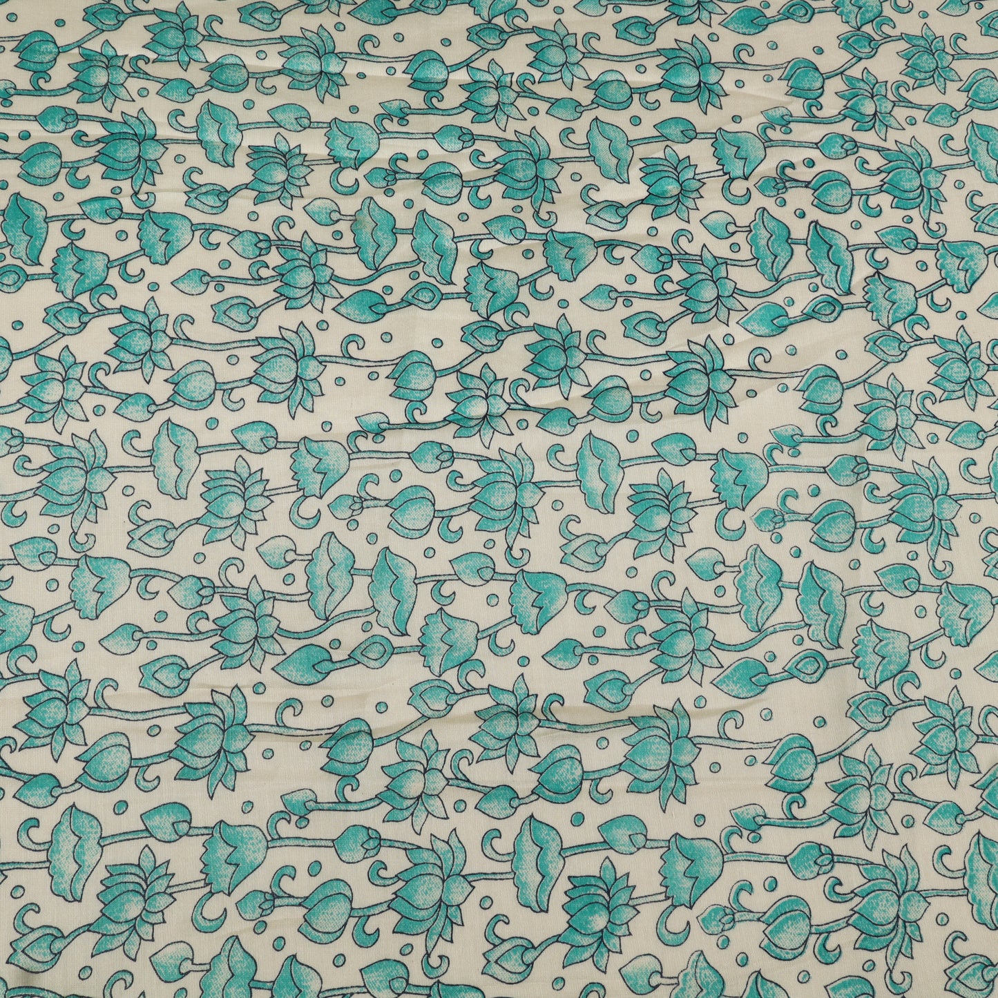 Chanderi Floral Print Fabric