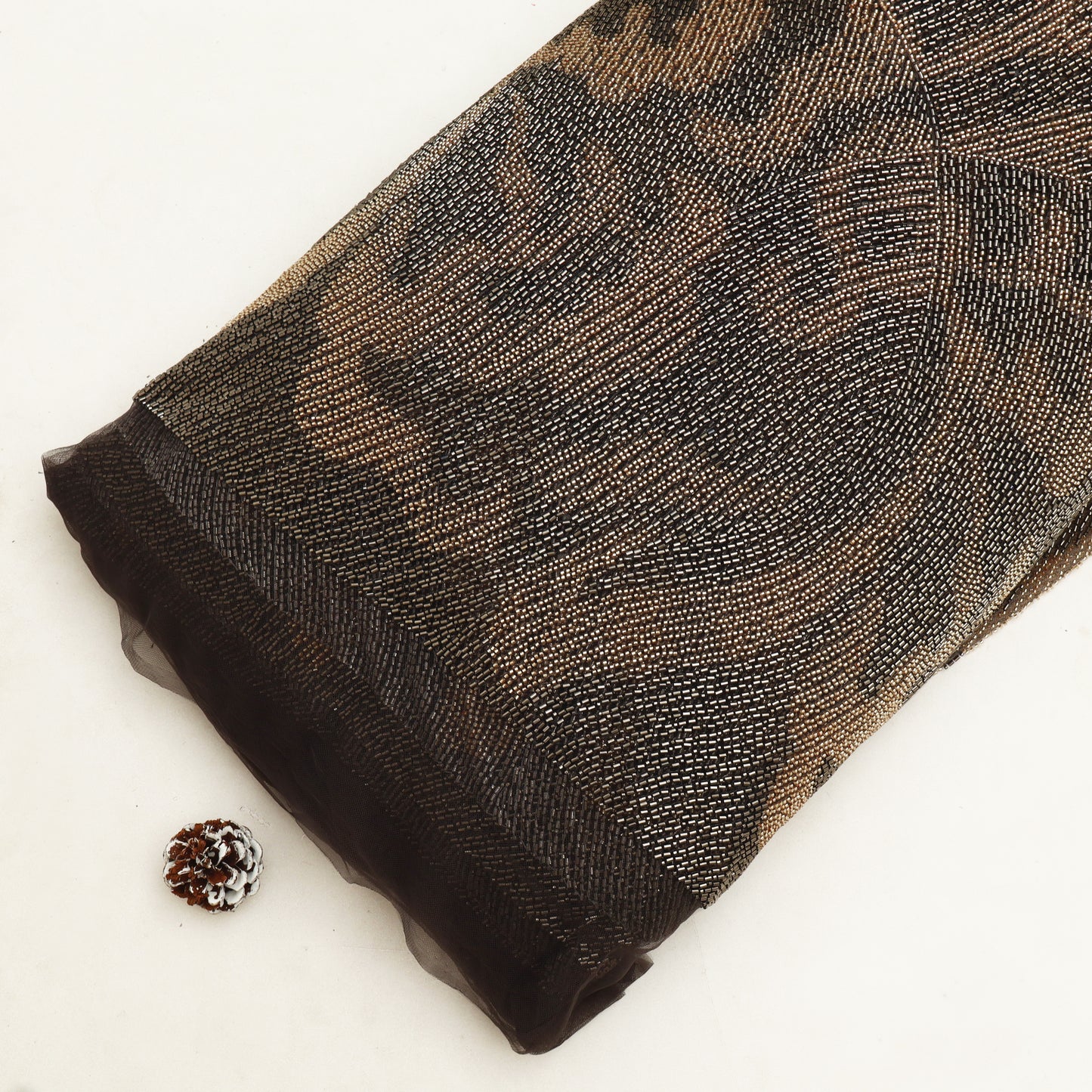 Net Sequins Embroidery Fabric.