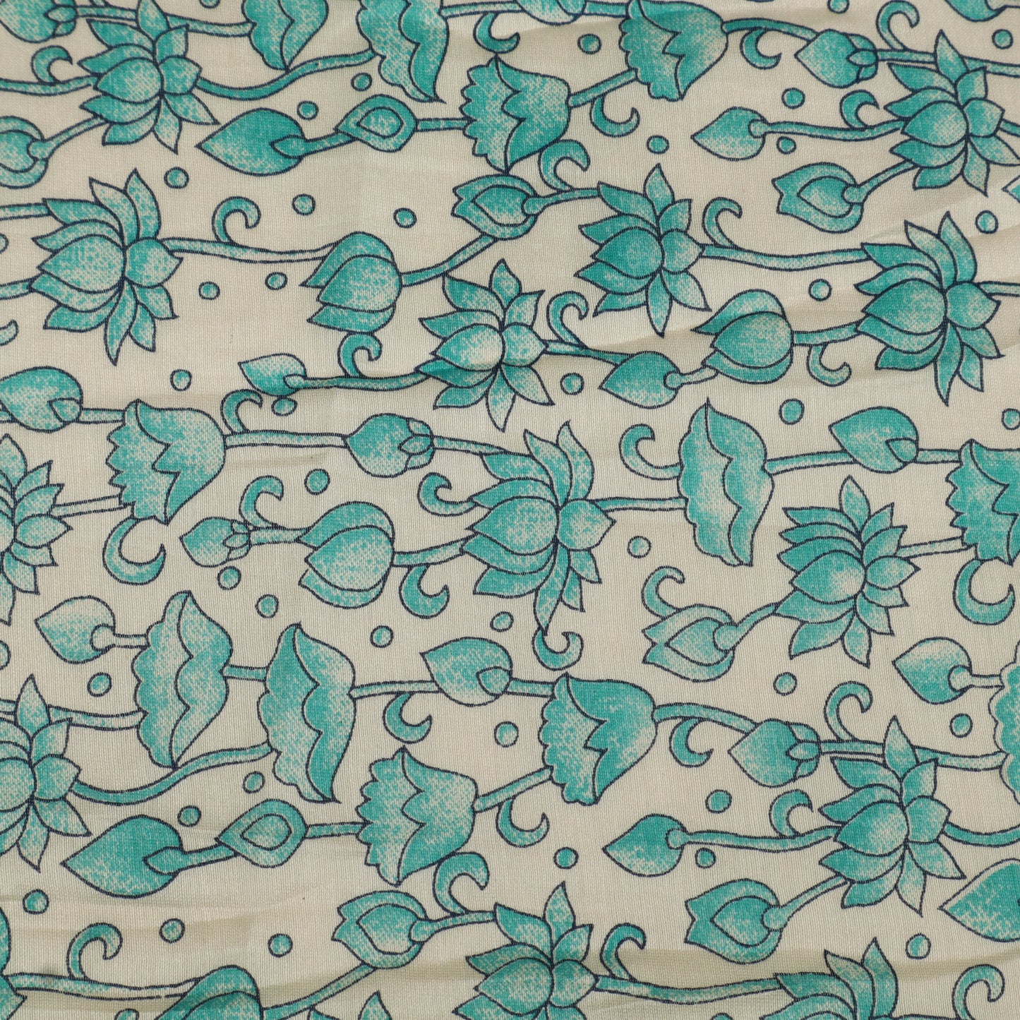 Chanderi Floral Print Fabric