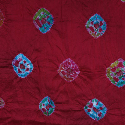 Pure Bandhani Meena Brocade Fabric