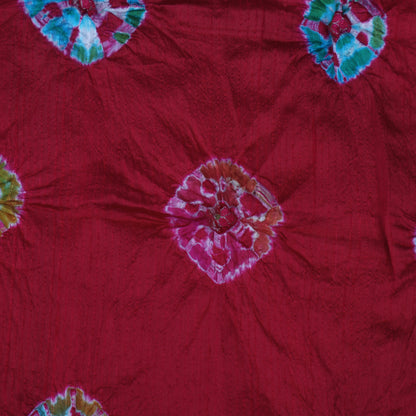 Pure Bandhani Meena Brocade Fabric