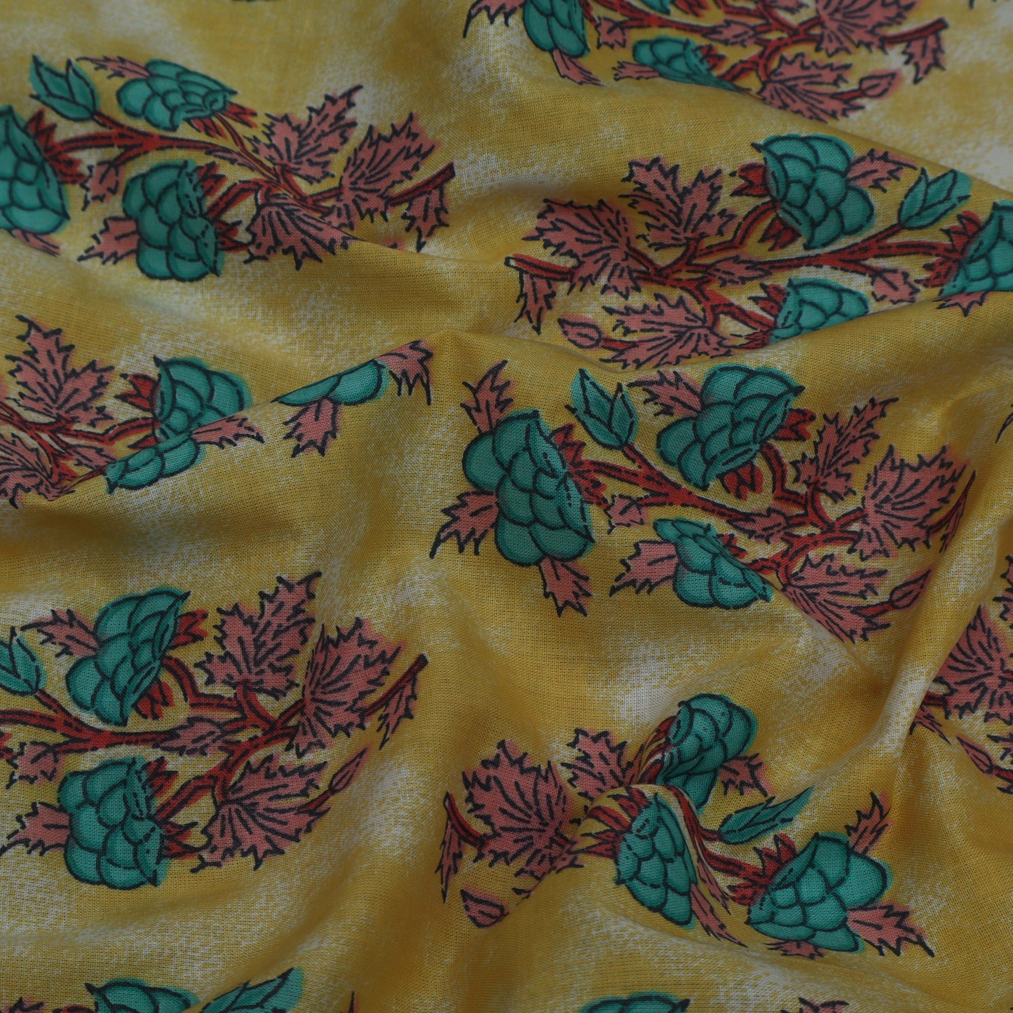 Multi Colored Cotton Print Fabric