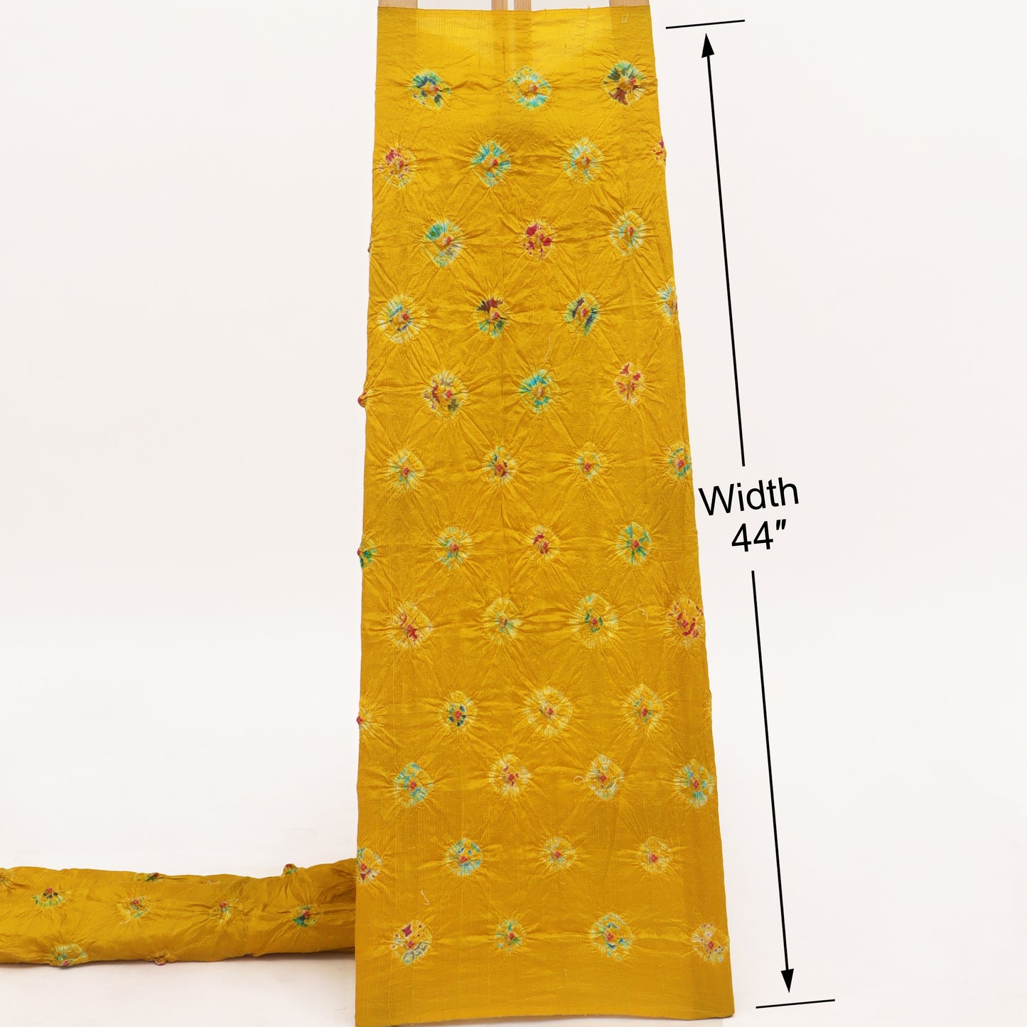 Pure Bandhani Meena Brocade Fabric