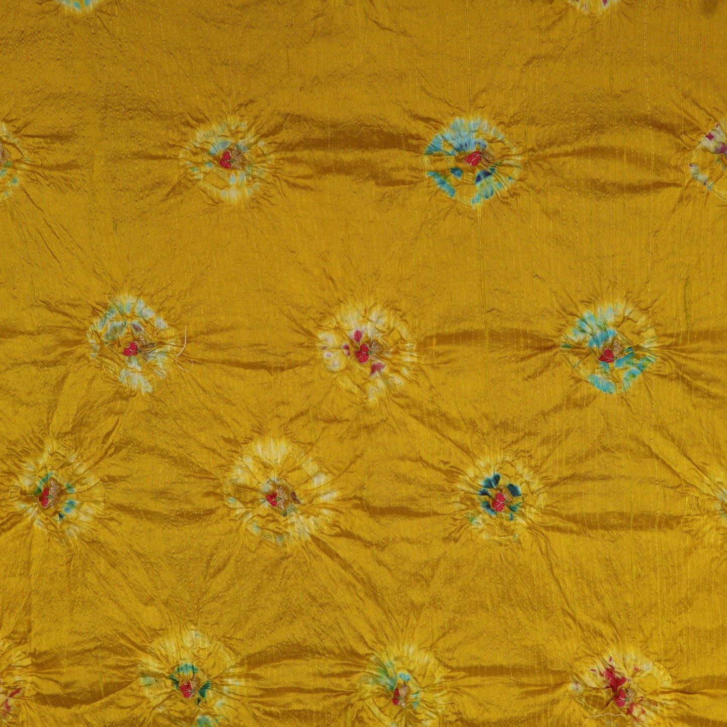 Pure Bandhani Meena Brocade Fabric