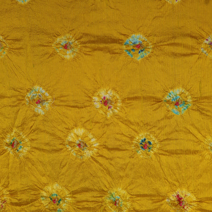 Pure Bandhani Meena Brocade Fabric