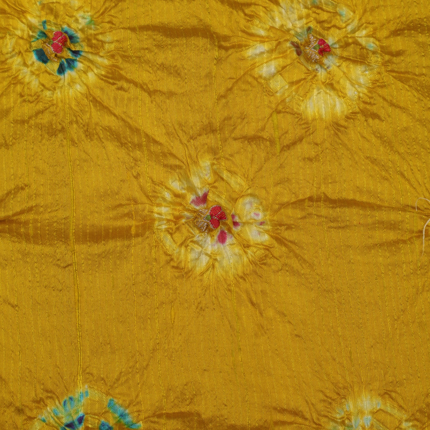 Pure Bandhani Meena Brocade Fabric