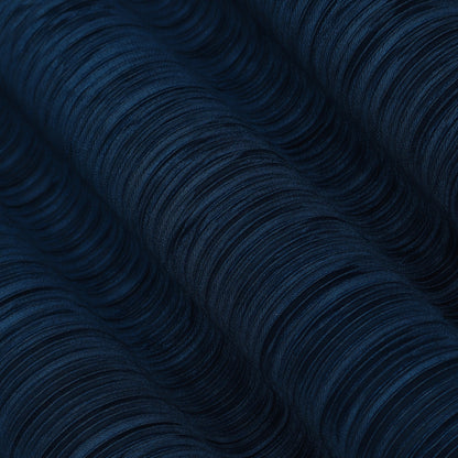 Dark Blue Color Crush Satin Plain Fabric