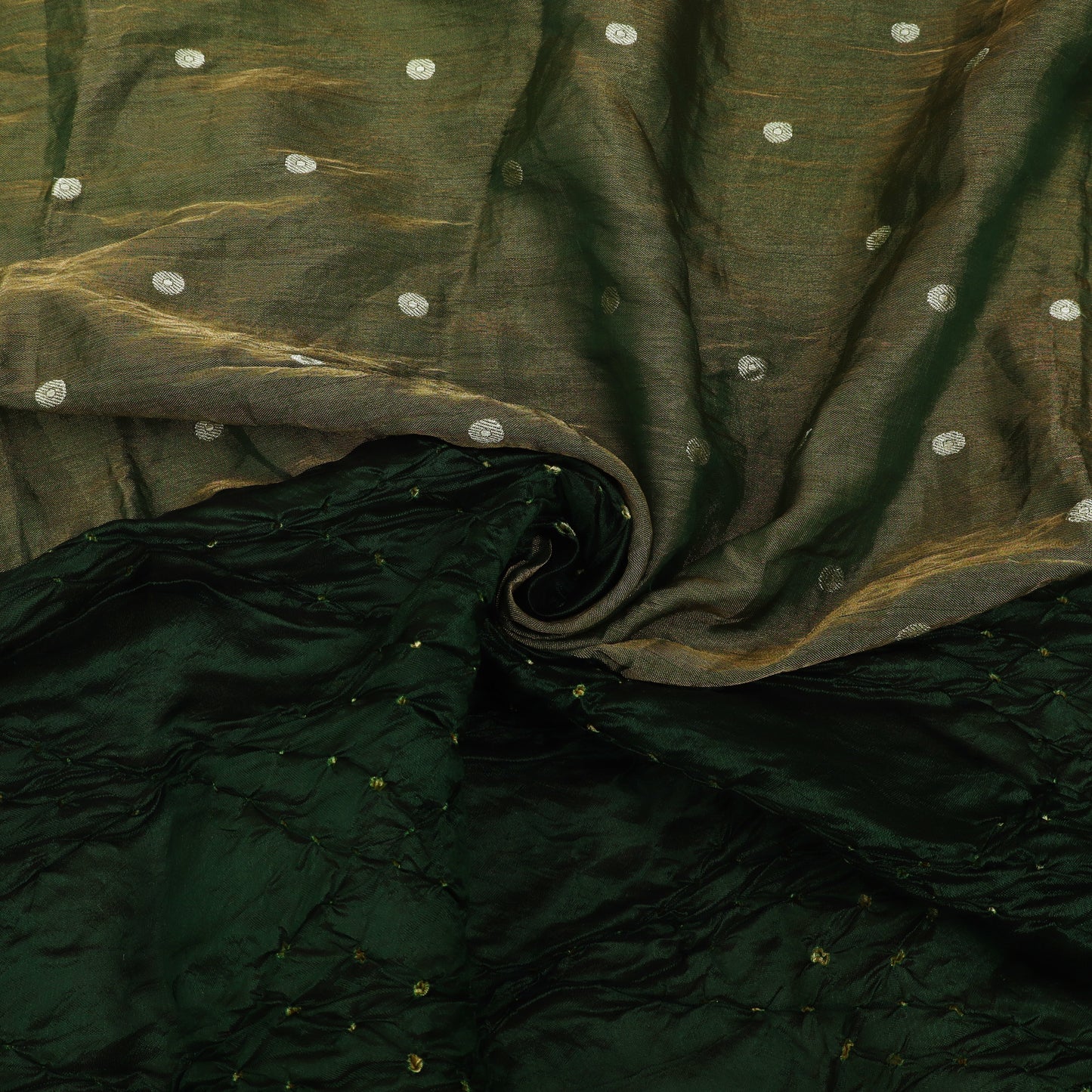 Pure Tissue Bandhani Brocade