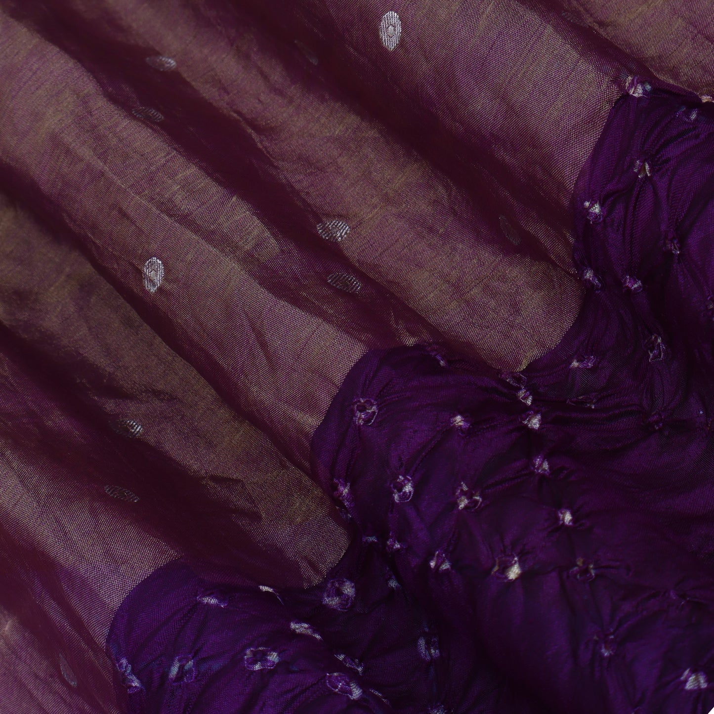 Pure Tissue Bandhani Brocade