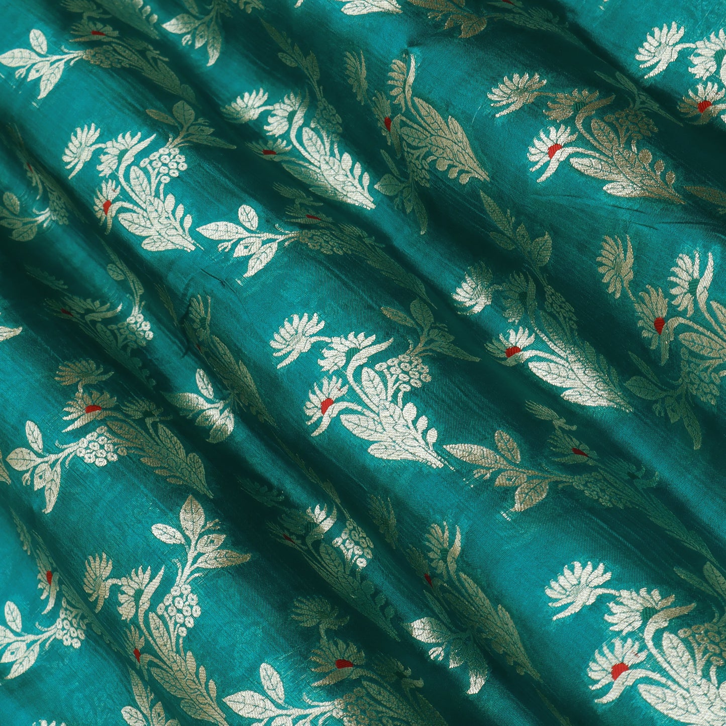 Pure Katan Dupion Brocade Fabric