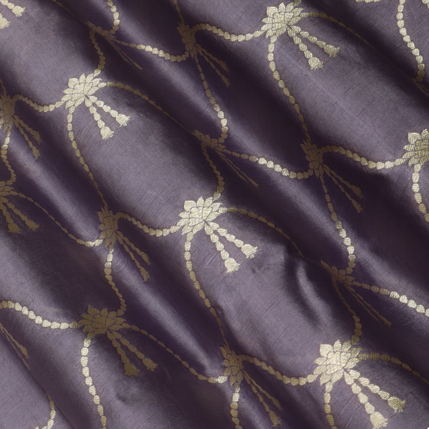 Pure Katan Dupion Brocade Fabric