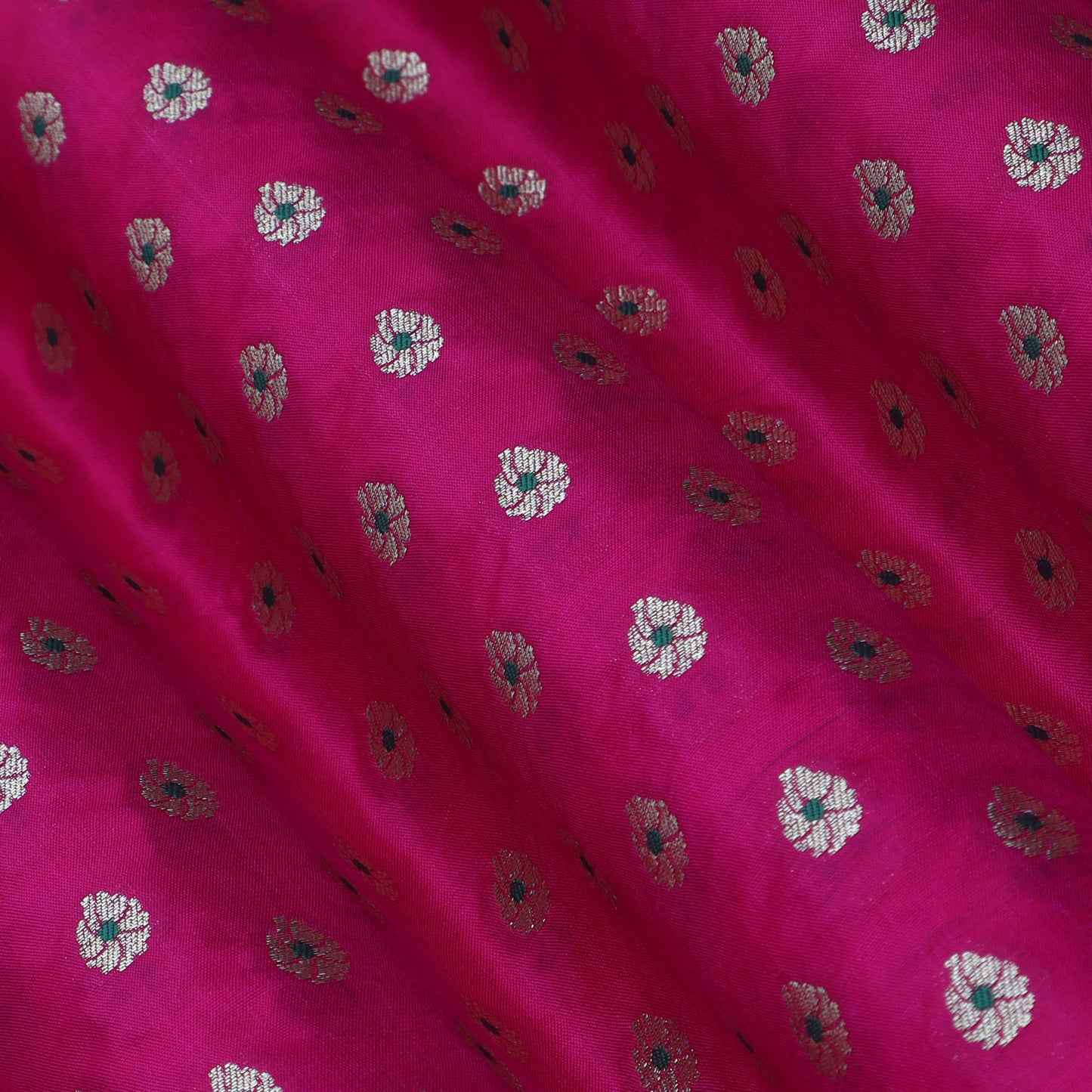 Pink Color Katan Meena Brocade Fabric