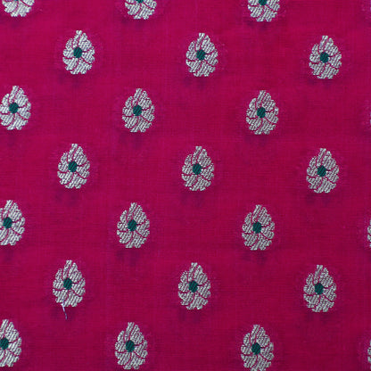 Pink Color Katan Meena Brocade Fabric