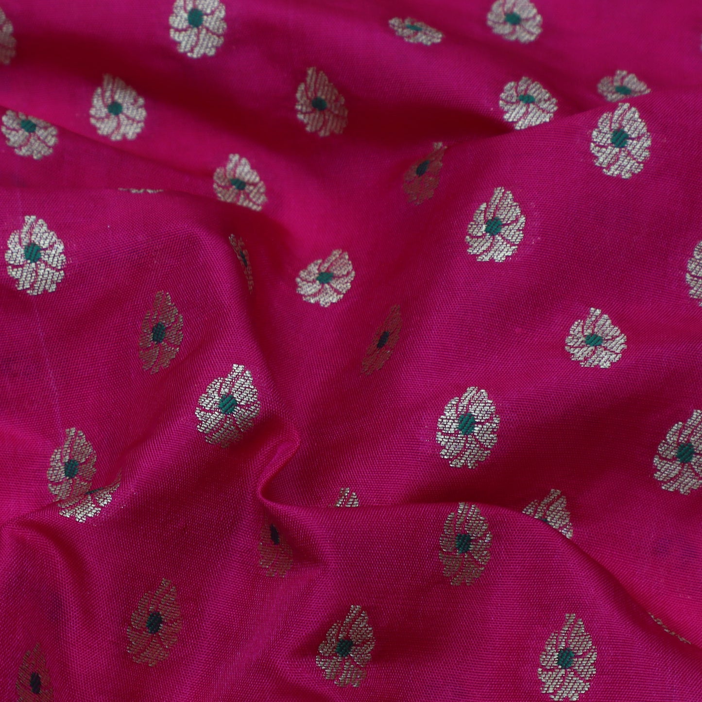 Pink Color Katan Meena Brocade Fabric