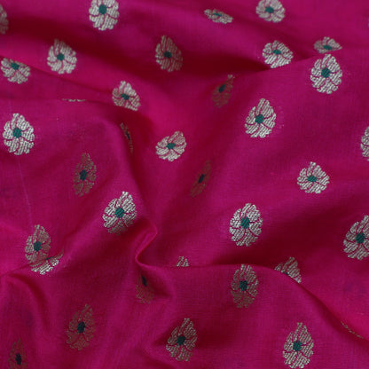 Pink Color Katan Meena Brocade Fabric