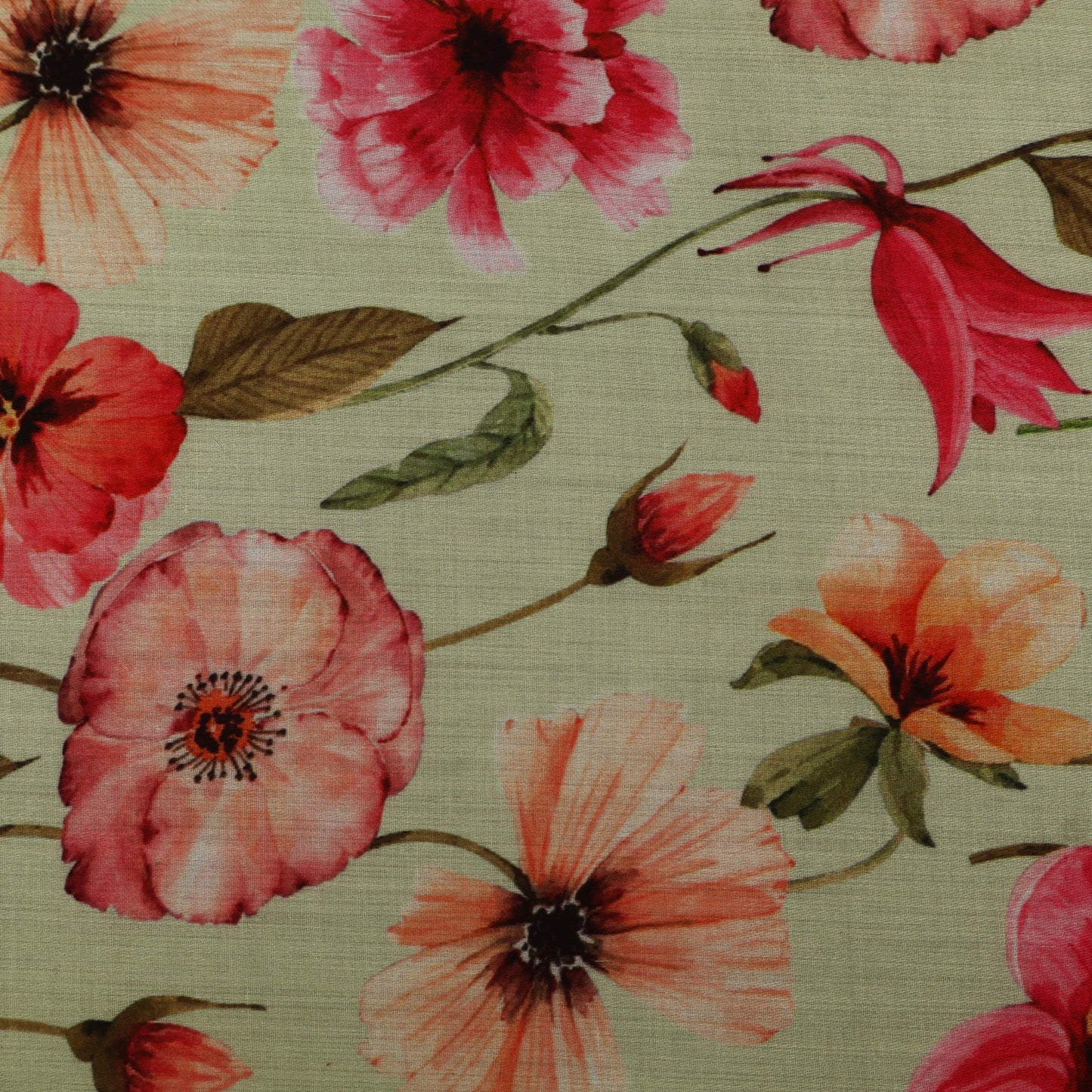 Colored Color Glace Cotton Print Fabric