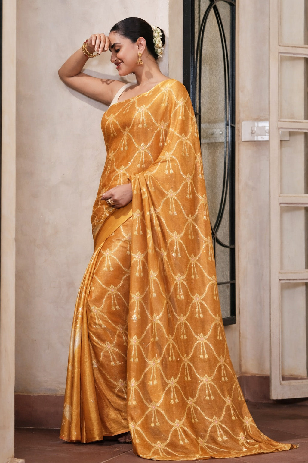 Pure Katan Dupion Brocade Fabric