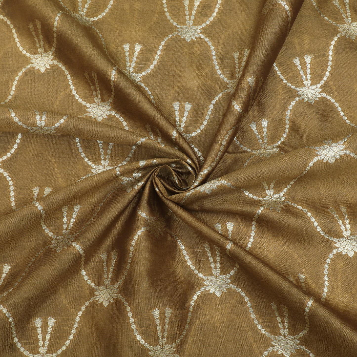 Pure Katan Dupion Brocade Fabric
