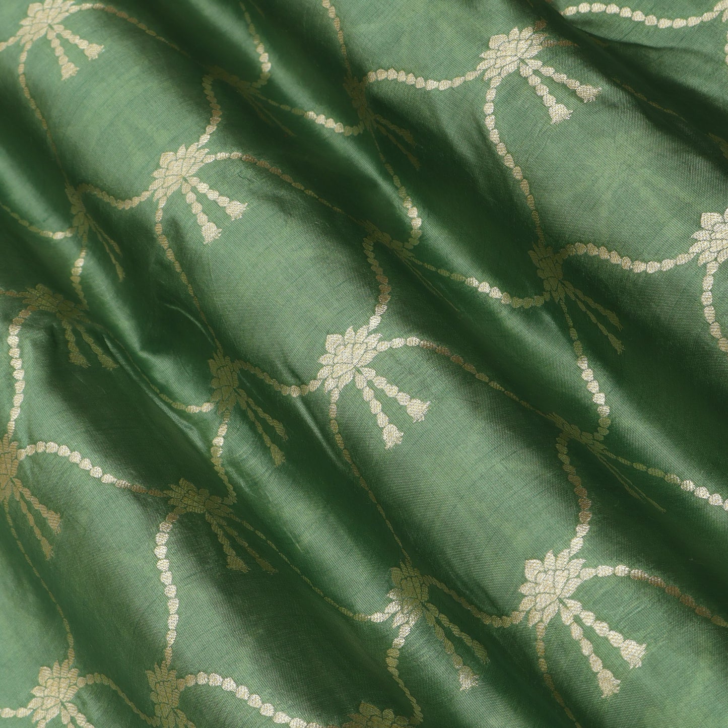 Pure Katan Dupion Brocade Fabric