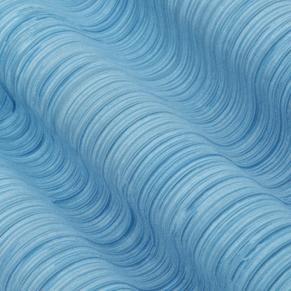 Sky Blue Color Crush Satin Plain Fabric