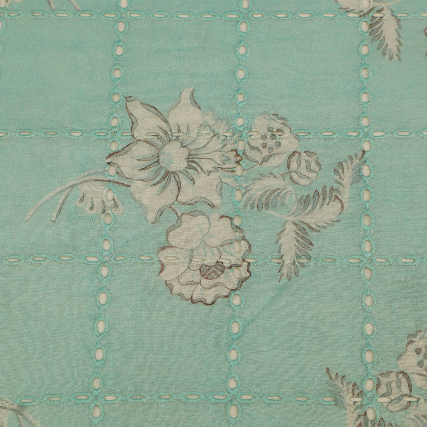 Floral pattern on a textured fabric background
