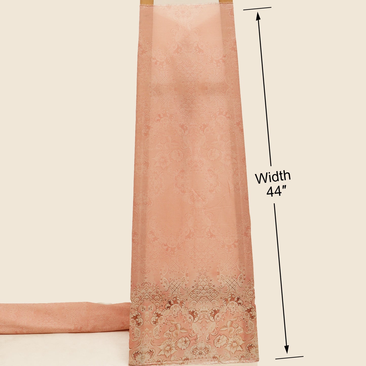 Cotton Chikan Print Embroidery Fabric
