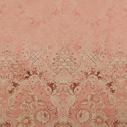 Cotton Chikan Print Embroidery Fabric
