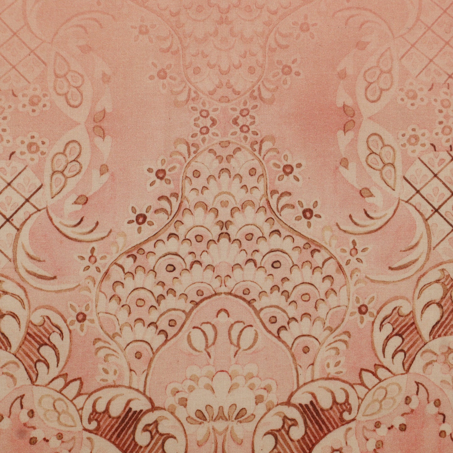 Cotton Chikan Print Embroidery Fabric
