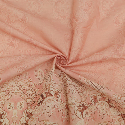 Cotton Chikan Print Embroidery Fabric