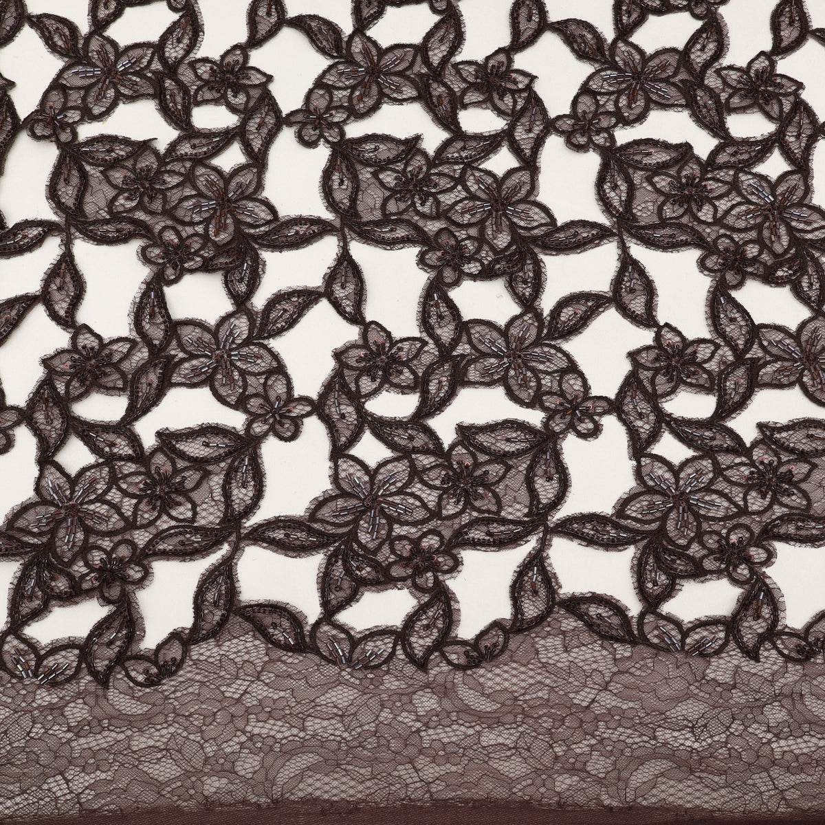 Net Cut Work Embroidery Fabric