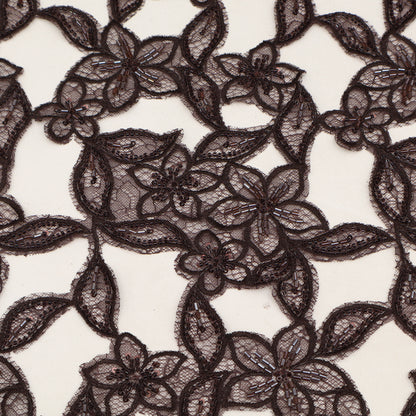 Net Cut Work Embroidery Fabric