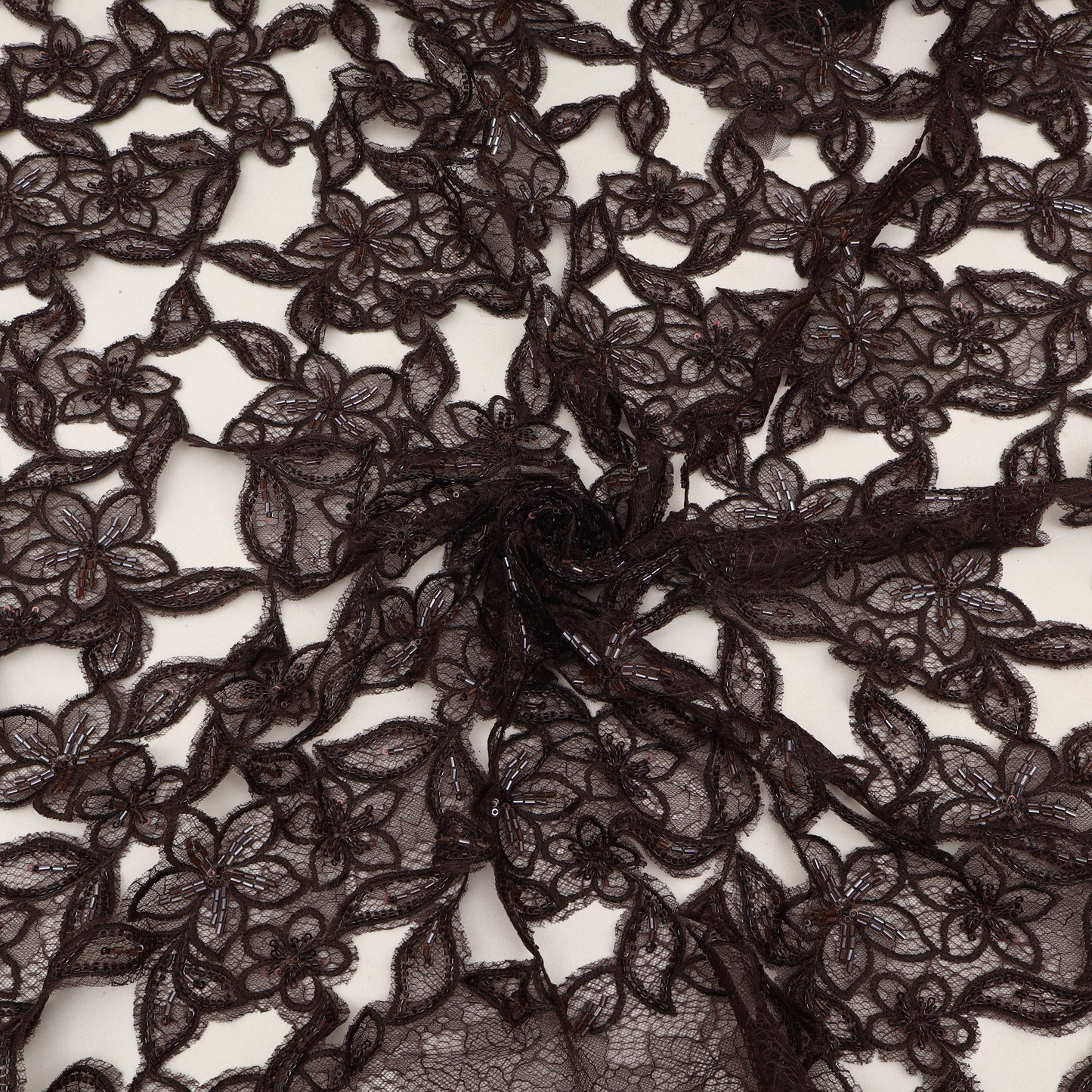 Net Cut Work Embroidery Fabric