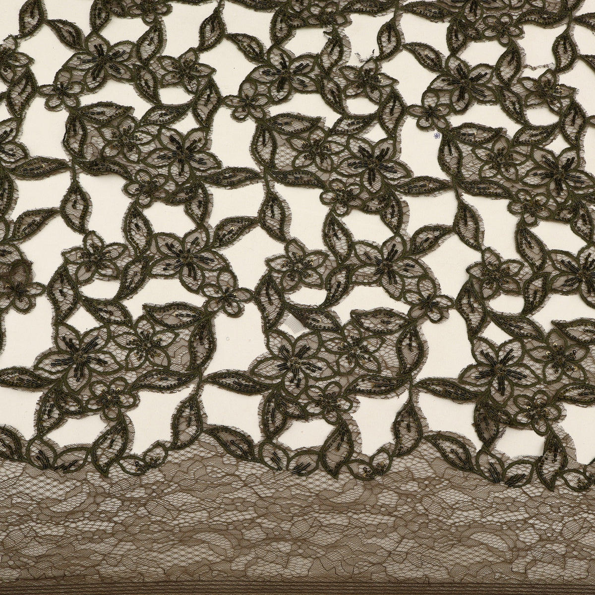 Net Cut Work Embroidery Fabric